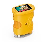 Yonea Le Microscope des Aventuriers Microscope numérique Enfant 2 Pouces IPS, 1000x, 8 LED, Rechargeable - Outil d'exploration Scientifique dès 3 Ans