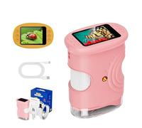 Yonea Le Microscope des Aventuriers,Microscope Numérique pour Enfants 2.0" 1080P HD, Microscope de Poche avec Éclairage LED, Connexion PC, Cadeau pour Les Enfants de 4 à 12 Ans