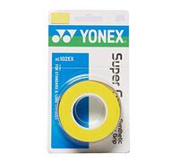 Yonex Overgrip Super Grap pour manche de raquette - Lot de 3 Jaune