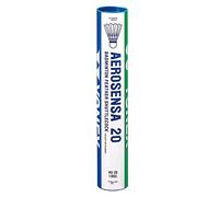YONEX, 77-Slow-Green AeroSensa-20 - Plumes de Badminton (oie), 12 pièces, Adulte Unisexe, Multicolore