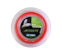 Yonex Cordage de badminton Aerobite 200M Rouge et blanc 0,67/0,61 mm