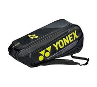 YONEX BA02326EX Expert Sac à raquettes (6 pièces) avec compartiment séparé pour chaussures Noir/jaune