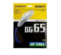 Yonex BG65 Corde pour raquette de badminton Bleu roi 0,7 mm 10 m