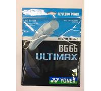 YONEX BG66 Ultimax Corde de badminton à répulsion rapide Bleu 0,65 mm 10 m