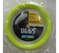 Yonex Bg 65 200 M Badminton Reel String Jaune 0.70 mm