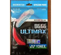 Yonex-Corde De Raquette De Badminton Bg66 Ultimax,Sangle D'entraînement D'endurance,0.65mm -Bg66um-Rouge