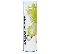 YONEX Mavis 2000 Shuttle-Jaune en Nylon (1/2 douzaine) Robinet de Navette Unisexe, 6 Count (Pack of 1)