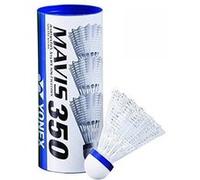 YONEX Mixte Mavis 350 Middle Lot de 6 balles badminton, Blanc - Bleu, Taille unique EU
