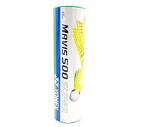 Yonex Mavis 500 Super Nylon Volants de badminton (jaune, vitesse lente) | Performance durable | Motif nervures