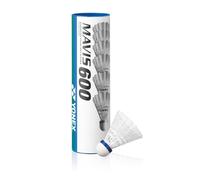 Yonex Mavis 600 Shuttles (Tube of 6) White White