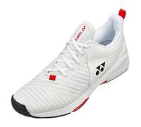 YONEX Mixte Power Cushion Sonicage 3 All Court Shoes EU 42, Blanc Rouge