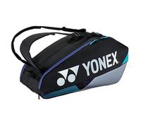 YONEX Pro Racket Bag 92426 Sac de badminton pour plusieurs raquettes de badminton avec fonction sac à dos et compartiment séparé pour chaussures Noir/argenté