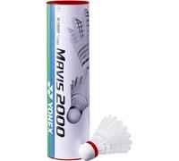 Yonex - Volant en plumes "Mavis 2000" pack de 6 CS2429 (taille unique) (Blanc/Rouge)