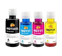 Yongairuink 31 32 XL 32XL Encre Orange parfumée pour Smart Tank Plus 555 imprimante pour Smart Tank 7005 7006 7305 7306 7605 5105 5106 5107 455 515 519 530 558 559 5700 655 670 750 790 (4 Paquets)