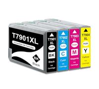 Yongairuink 79XL T79XL Cartouches d'encre Compatibles pour EPN Workforce Pro WF-4600 WF-4630 DWF WF-4640 DTWF WF-5100 Series WF-5110 DW WF-5190 WF-5600 Series (4 Pack)