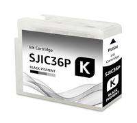 Yongairuink Cartouches d'encre compatibles SJIC36P SJIC36PK pour C13T44C140 pour EPN ColorWorks C6000 C6500 Ae Pe (1 noir)