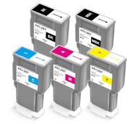 Yongairuink PFI-207 Encre PFI-207MBK PFI-207BK PFI-207C PFI-207M PFI-207Y Remplacement pour imprimante CAN imagePROGRAF iPF680 iPF685 iPF780 iPF785 (1MBK 1BK 1C 1M 1Y)