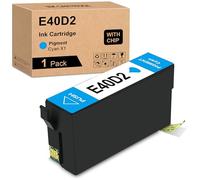 Yongairuink T40D2 Remanufacturé Cartouche d'encre Remplacement pour C13T40D240 T40D T40 Cyan pour SC-T2100 SC-T3100 SC-T3100M MFP SC-T3100N SC-T5100 SC-T5100M SC-T5100N (1 Cyan)