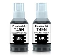 Yongairuink T49N T49N1 Lot de 2 cartouches d'encre de sublimation pour SC23BK SC23C SC23M SC23Y EPN SC-F100 SC-F500 SC-F501 (2 noirs)