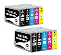 Yongairuink T79XL 79XL Cartouche d'encre pour WF-4630DWF WF-4640DTWF WF-5110DW WF-5190DW WF-5620DWF WF-5690DWF WF-5190DW WF-5690DWF (4noir, 2cyan, 2magenta, 2jaune)