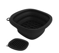 Yongany Bol pour le visage pour glace | Bol plongeant froid facial - Bassin de lavage réutilisable pliable en silicone avec plateau cube intégré pour soins de la peau, spa, cuisine, maison