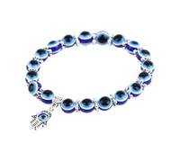 Yongany Bracelet avec perles contre le mauvais œil | Bracelet de protection pour protection, bracelet à perles œil bleu pour adolescents, filles, garçons, Refer to description, Résine