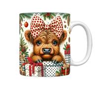 Yongany Highland Cow Cup | Tasse à café en céramique en forme de vache | Tasse à café en forme de vache, accessoires de Noël pour café chaud, thé froid, chocolat chaud confortable