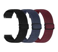 YONGBB 22mm Bracelet en nylon élastique pour Xiaomi Redmi Watch 5 Active/5 Lite/Watch S4 47mm/S4 Sport/Garmin Venu 3/Venu 2/Forerunner 255/265/Amazfit Bip 6/Bip 5/Balance 2/Balance/Cheetah Bracelet