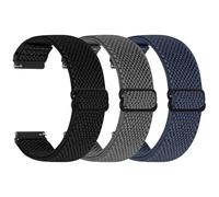 YONGBB 22mm Bracelet en nylon élastique pour Xiaomi Redmi Watch 5 Active/5 Lite/Watch S4/Garmin Venu 3/Venu 2/Forerunner 255/265/Amazfit Bip 6/Bip 5/Balance/Balance 2/Cheetah/Cheetah Pro/GTR 4