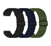 YONGBB 22mm Bracelet en nylon élastique pour Xiaomi Redmi Watch 5 Active/5 Lite/Watch S4/Garmin Venu 3/Venu 2/Forerunner 255/265/Amazfit Bip 6/Bip 5/Balance/Balance 2/Cheetah/Cheetah Pro/GTR 4