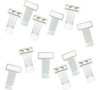 Yongbest Plastique Ticket de Parking Clip,12 Pcs Support de Ticket de Boiture Clip Plastique Car Ticket Dossier Fenêtre pour Le Support de Laissez-Passer de Voiture
