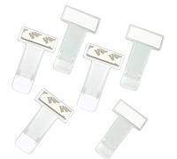 Yongbest Plastique Ticket de Parking Clip,6 Pcs Support de Ticket de Boiture Clip Plastique Car Ticket Dossier Fenêtre pour Le Support de Laissez-Passer de Voiture