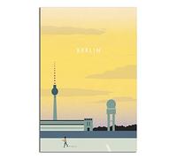 YONGCAI Affiche vintage de voyage en Allemagne de Berlin - Impression sur toile - Décoration murale - Décoration de chambre - Poster cadeau