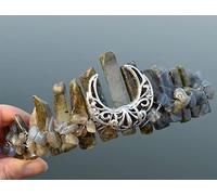 YONGERN CR-02 Couronne de cristal brut Quartz Bandeau Tiare Festival Bijoux de mariage Chapeaux Accessoires pour cheveux Cadeau magique (couleur : 5)