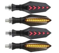 yongewu Clignotants indicateur Compatible avec Yamaha pour XJR1300 pour XP500 pour XP530 pour XS250SE pour XS400 pour XS650 pour XS750 pour XS850 pour XS1100 Clignotants de Moto(Red,4piece)