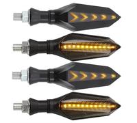 yongewu Clignotants indicateur Compatible avec Yamaha pour XJR1300 pour XP500 pour XP530 pour XS250SE pour XS400 pour XS650 pour XS750 pour XS850 pour XS1100 Clignotants de Moto(Yellow,4piece)