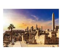 YongFoto 1,5x1m Toile de Fond égyptienne Obélisque Architecture Ruine Palmier Ciel Ancient Photographie d'arrière-Plan pour Adultes Enfants Famille Voyage Accessoires de photomaton de Portrait