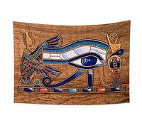 YONGFOTO 150x100cm Égypte ancienne Tapisserie Colorà Oeil d'Horus Tête d'aigle Oeil de Wedjat Mystérieux Civilisation ancienne Tenture Tapisseries Pour la maison Decor de mur Table Cloth Couverture