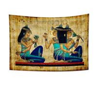 YONGFOTO 150x100cm Égypte ancienne Tapisserie Couleur peinte Prêtresse Habits traditionnels Symbole Civilisation ancienne Tenture Tapisseries Pour la maison Decor de mur Table Cloth Couverture