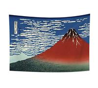 YONGFOTO 150x100cm Ukiyo-e Tapisserie Mont Fuji 36 vues Pièce Tenture Monts Fuji par temps clair Paysage Art mural Japonais Peinture traditionnelle Style Toyo Tapisseries