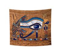 YONGFOTO 150x130cm Égypte ancienne Tapisserie Colorà Oeil d'Horus Tête d'aigle Oeil de Wedjat Mystérieux Civilisation ancienne Tenture Tapisseries Pour la maison Decor de mur Table Cloth Couverture
