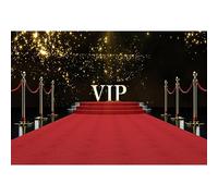 YongFoto 2,5x1,8m Vinyle Toile de Fond VIP Tapis Rouge de scène Taches de Paillettes d'or pour événement de Mariage d'anniversaire Photographie Toile de Fond Photobooth Fond de Photo Studio Fête