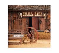 YongFoto 3x3m Vinyle Toile de Fond Petite Grange Outils Roue Cow Boy Western Retro Rustic House Ferme Fond Décors Studio Photo Portrait Enfant Video Fete Mariage Photobooth Photographie Accesorios