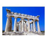YongFoto 4,5x3m Toile de Fond Pilier du Rocher du Temple Grec Ciel Bleu Paysage Nature Culture Historique Fond D?ors Studio Photo Portrait Enfant Video Fete Mariage Photobooth Photographie Accesorios