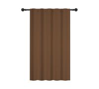 YONGFOTO Café Semi-Obscurcissant Rideaux Campagnard Nordique Bohème Moderne Couleur Unie Occultation Passe Tringle Habillage de fenêtre pour Salon et Chambre, 140x229cm, 1 Panneau