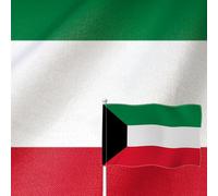 YongFoto Drapeau de Gaza 0,6 x 0,9 m double face en toile de jute - Bannière nationale cousue à quatre côtés - Couleurs vives - Durable - Résistante aux UV et à la décoloration - Résistante aux