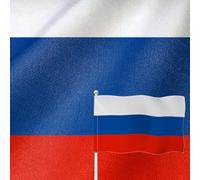 YongFoto Drapeau de la Russie - 9 x 1,5 m - Double face - En toile de jute - Bannière nationale de la Fédération de Russie - Quatre côtés - Coutures vives - Durable - Résistant aux UV - Résistant aux