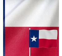 YongFoto Drapeau de l'État du Texas - Bannière TX double face en toile de jute - Quatre côtés - Couleurs vives - Durable - Résistant aux UV - Résistant aux intempéries - Résistant aux UV - Résistant