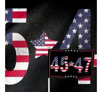 YongFoto Drapeau du 45e 47e anniversaire - En toile de jute double face - Rayures - Quatre côtés - Couleurs vives - Résistant à la décoloration - Résistant aux intempéries - Pour porche, fête, jardin