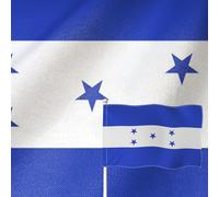YongFoto Drapeau du Honduras 0,3 x 0,5 m double face en toile de jute - Bannière nationale hondurienne cousue à quatre côtés - Couleurs vives - Durable - Résistant aux UV - Résistant aux intempéries